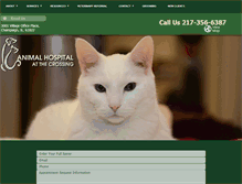 Tablet Screenshot of animalhospitalatthecrossing.com